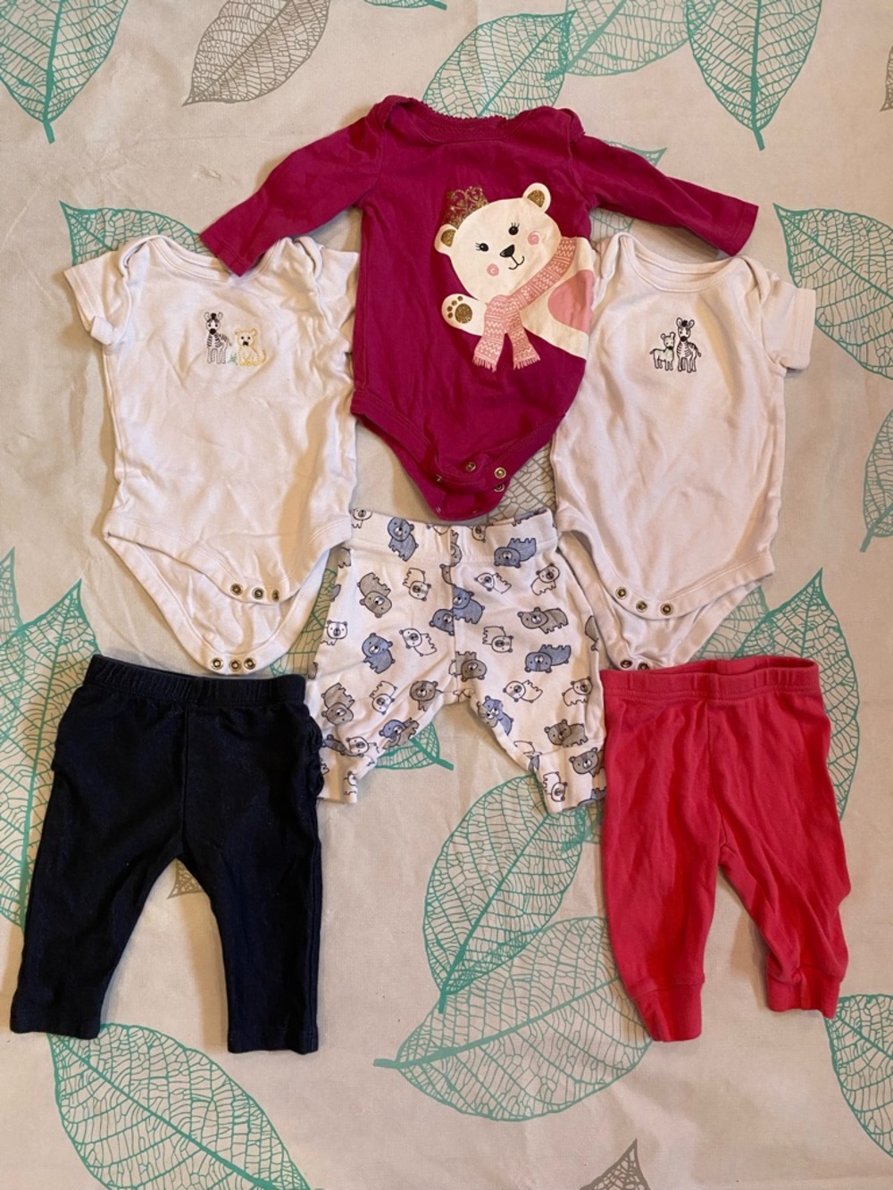 George Kids Matching Set - Pink, White, Navy, shirts and pants